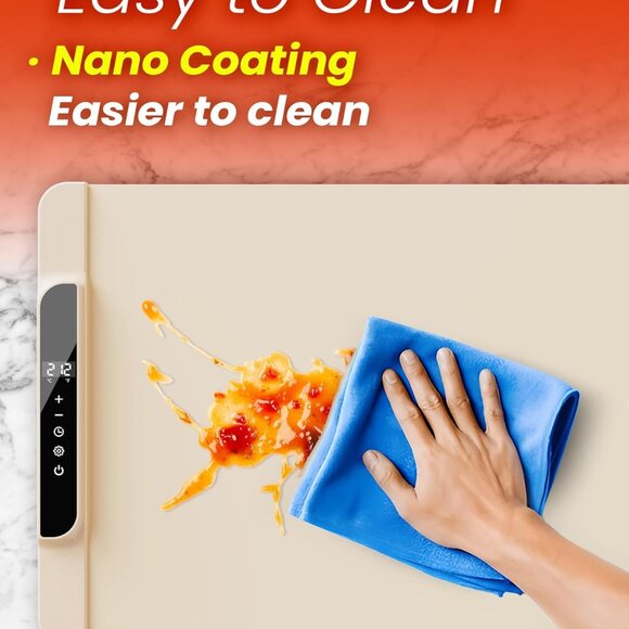 Electric Warming Tray with Adjustable Temperature Foldable Food Warmer(1 pack) - Picture 4 of 15